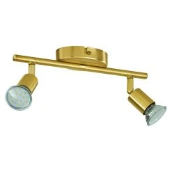 BAUHAUS Eglo Buzz-LED Deckenstrahler BUZZ-LED 5,6 W, Gold, GU10, 2 Stk.