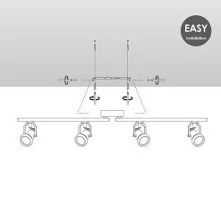 BAUHAUS Home Sweet Home LED-Deckenstrahler Must 5,8 W, L X B X H: 9,5 X 80,5 X 15 Cm, Beton, Warmweiß -Bauhaus Home 12 2955