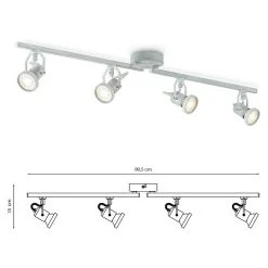 BAUHAUS Home Sweet Home LED-Deckenstrahler Must 5,8 W, L X B X H: 9,5 X 80,5 X 15 Cm, Beton, Warmweiß -Bauhaus Home 12 2957