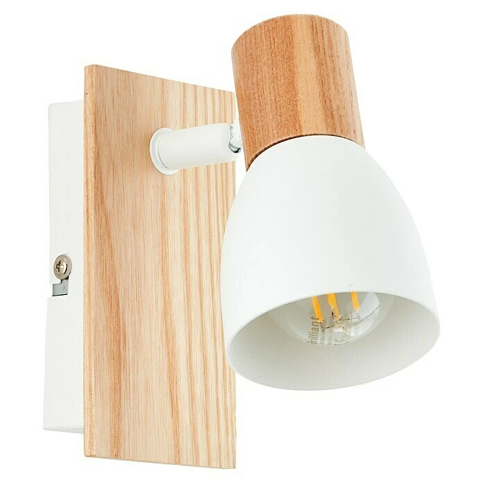 BAUHAUS Brilliant Daintree Wandstrahler 28 W, Weiß/Natur, E14, 1 Stk. 4 BAUHAUS Brilliant Daintree Wandstrahler 28 W, Weiß/Natur, E14, 1 Stk. – Bild 2