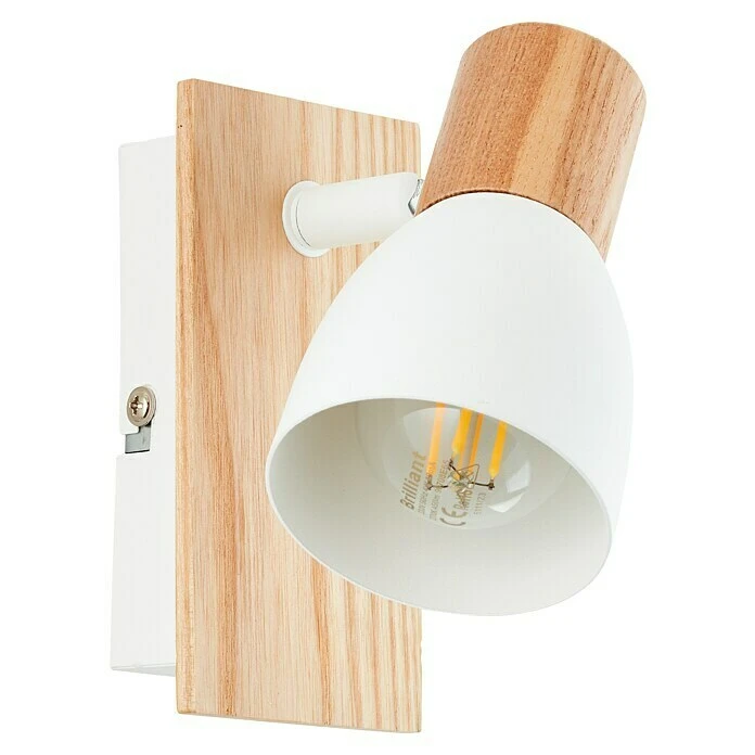 BAUHAUS Brilliant Daintree Wandstrahler 28 W, Weiß/Natur, E14, 1 Stk. 5 BAUHAUS Brilliant Daintree Wandstrahler 28 W, Weiß/Natur, E14, 1 Stk. – Bild 3