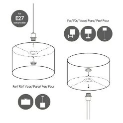 BAUHAUS Home Sweet Home Lampenschirm Bling Ø X H: 50 X 25 Cm, Pure White, Baumwolle, Rund 11 BAUHAUS Home Sweet Home Lampenschirm Bling Ø X H: 50 X 25 Cm, Pure White, Baumwolle, Rund -Bauhaus Home 12 297