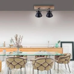 BAUHAUS LeuchtenDirekt Samia Deckenstrahler 80 W, L X B X H: 44 X 22 X 22 Cm, Schwarz, E14 -Bauhaus Home 12 2973