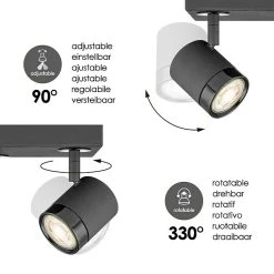 BAUHAUS Home Sweet Home LED-Wandstrahler Manu 5,8 W, L X B X H: 16 X 16 X 15 Cm, Sandschwarz, Warmweiß 13 BAUHAUS Home Sweet Home LED-Wandstrahler Manu 5,8 W, L X B X H: 16 X 16 X 15 Cm, Sandschwarz, Warmweiß -Bauhaus Home 12 3000