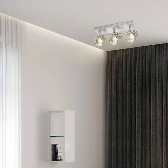 BAUHAUS Home Sweet Home LED-Deckenstrahler Yaya 5,8 W, L X B X H: 9,5 X 35,5 X 15,5 Cm, Silber, Warmweiß 4 BAUHAUS Home Sweet Home LED-Deckenstrahler Yaya 5,8 W, L X B X H: 9,5 X 35,5 X 15,5 Cm, Silber, Warmweiß – Bild 2