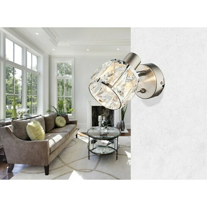 BAUHAUS Tween Light Deckenstrahler Diamant 40 W, L X B X H: 16 X 9,2 X 12,5 Cm, Nickel Matt, E14, 1 Stk. 5 BAUHAUS Tween Light Deckenstrahler Diamant 40 W, L X B X H: 16 X 9,2 X 12,5 Cm, Nickel Matt, E14, 1 Stk. – Bild 3