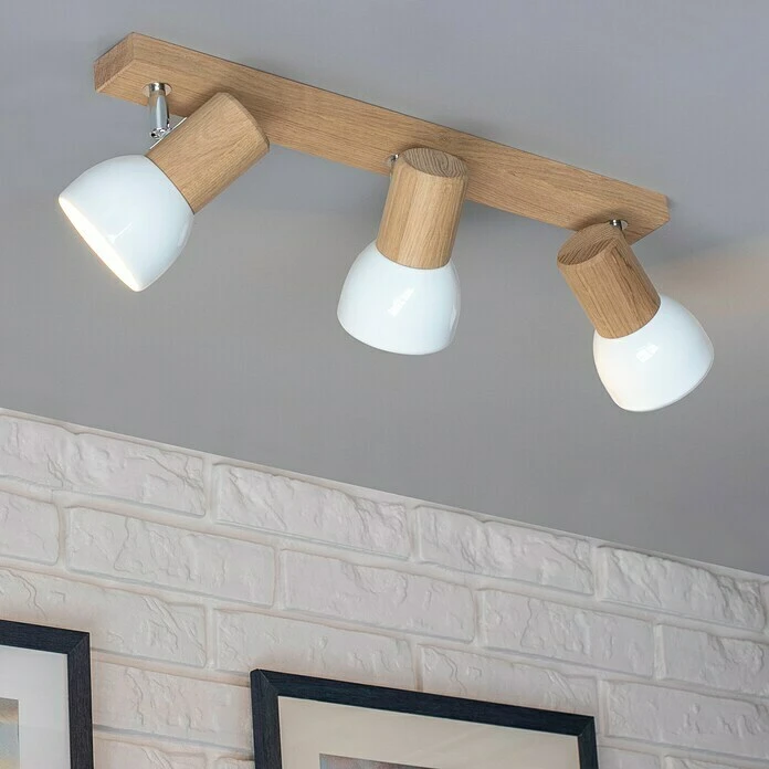 BAUHAUS Spotlight Deckenleuchte 180 W, L X B X H: 52 X 9 X 18 Cm, Eiche, E27 3 BAUHAUS Spotlight Deckenleuchte 180 W, L X B X H: 52 X 9 X 18 Cm, Eiche, E27