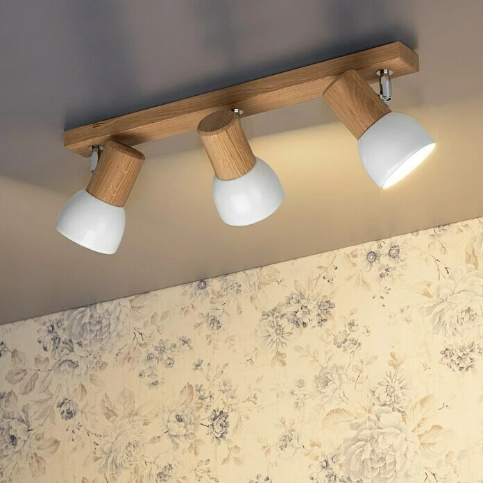 BAUHAUS Spotlight Deckenleuchte 180 W, L X B X H: 52 X 9 X 18 Cm, Eiche, E27 4 BAUHAUS Spotlight Deckenleuchte 180 W, L X B X H: 52 X 9 X 18 Cm, Eiche, E27 – Bild 2