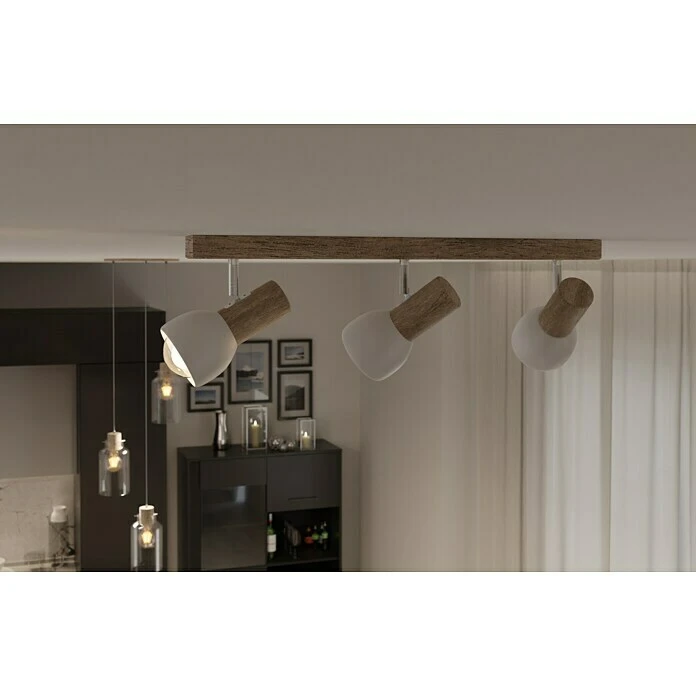 BAUHAUS Spotlight Deckenleuchte 180 W, L X B X H: 52 X 9 X 18 Cm, Eiche, E27 7 BAUHAUS Spotlight Deckenleuchte 180 W, L X B X H: 52 X 9 X 18 Cm, Eiche, E27 – Bild 5