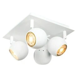 BAUHAUS Home Sweet Home LED-Deckenstrahler Bollo 5,8 W, L X B X H: 22 X 22 X 14 Cm, Sandweiß, Warmweiß