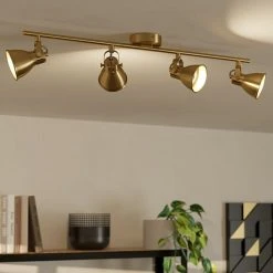 BAUHAUS Eglo Seras Deckenstrahler SERAS 12 W, Gold, GU10, 4 Stk.