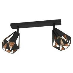 BAUHAUS Eglo Carlton 7 Deckenstrahler 80 W, L X B X H: 42 X 16 X 25,5 Cm, Schwarz/Kupfer-antik, E27, 2 Stk. -Bauhaus Home 12 3095