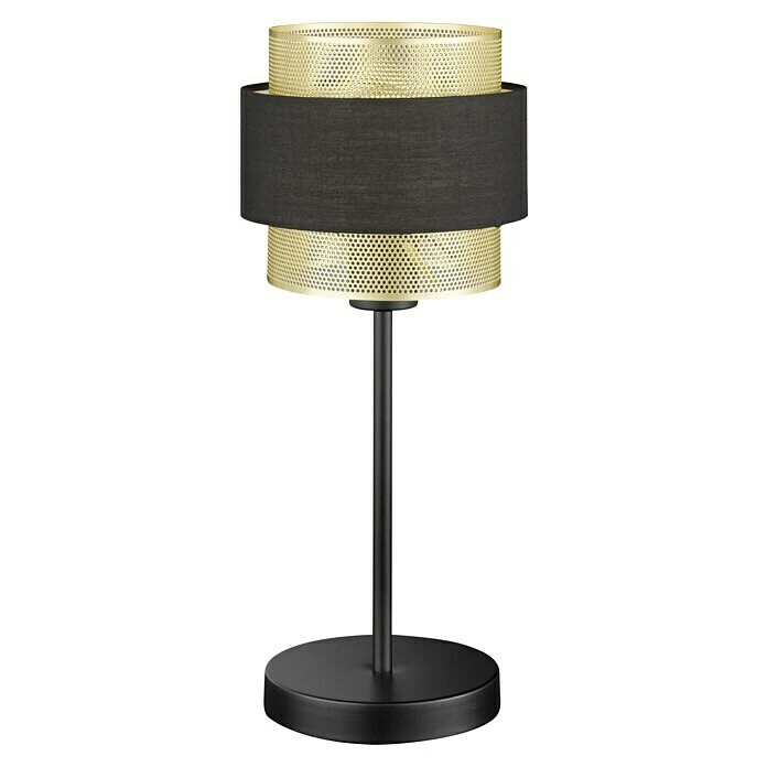 BAUHAUS WOFI Grove Tischleuchte 40 W, L X B X H: 20 X 20 X 44 Cm, Schwarz/Gold, E27 5 BAUHAUS WOFI Grove Tischleuchte 40 W, L X B X H: 20 X 20 X 44 Cm, Schwarz/Gold, E27 – Bild 3