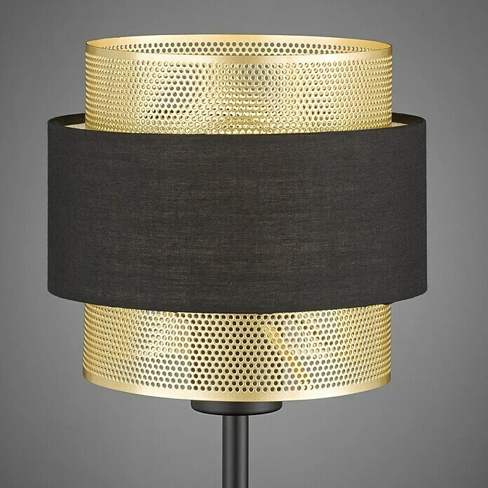 BAUHAUS WOFI Grove Tischleuchte 40 W, L X B X H: 20 X 20 X 44 Cm, Schwarz/Gold, E27 6 BAUHAUS WOFI Grove Tischleuchte 40 W, L X B X H: 20 X 20 X 44 Cm, Schwarz/Gold, E27 – Bild 4