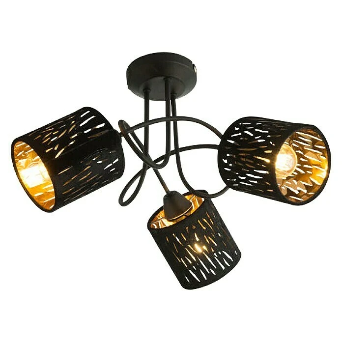 BAUHAUS Globo Deckenleuchte Tuxon 75 W, Schwarz, E14 3 BAUHAUS Globo Deckenleuchte Tuxon 75 W, Schwarz, E14