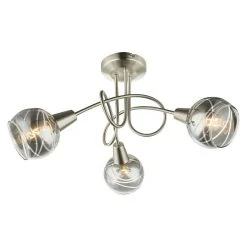 BAUHAUS Tween Light Deckenstrahler Ball 12 W, Nickel Matt, E14, 3 Stk.