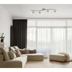 BAUHAUS Globo Caleb LED-Wand- & Deckenstrahler 12 W, Chrom, Opal, Warmweiß, 4 Stk. 6 BAUHAUS Globo Caleb LED-Wand- & Deckenstrahler 12 W, Chrom, Opal, Warmweiß, 4 Stk. -Bauhaus Home 12 3153