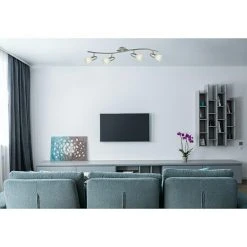 BAUHAUS Globo Caleb LED-Wand- & Deckenstrahler 12 W, Chrom, Opal, Warmweiß, 4 Stk. 7 BAUHAUS Globo Caleb LED-Wand- & Deckenstrahler 12 W, Chrom, Opal, Warmweiß, 4 Stk. -Bauhaus Home 12 3154