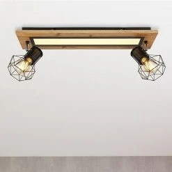 BAUHAUS Globo Deckenstrahler PRISKA 18 W, L X B X H: 60 X 15 X 22,5 Cm, Schwarz, Sonstige, 1 Stk.