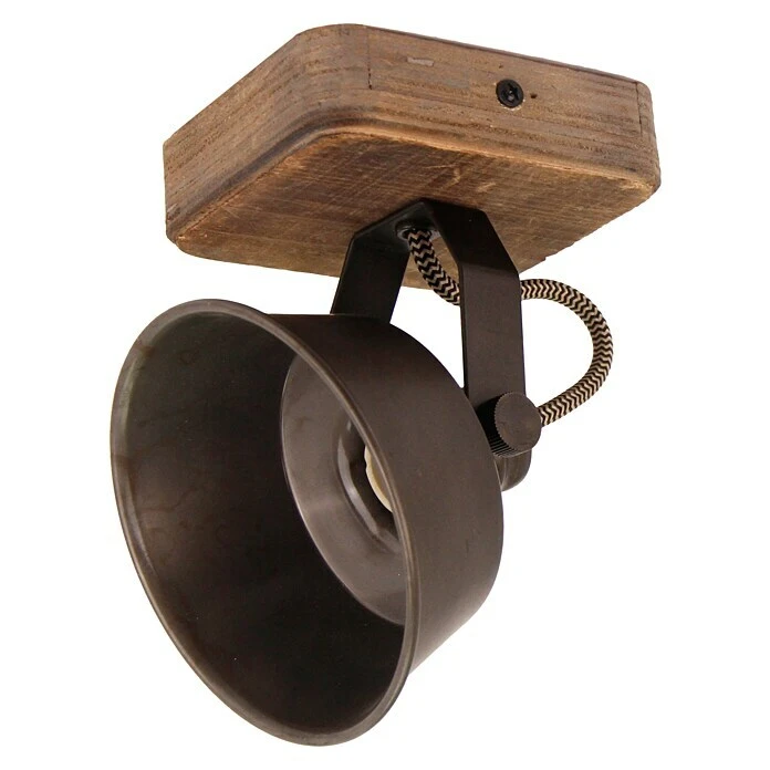 BAUHAUS Deckenstrahler 40 W, Schwarz Stahl/Holz, GU10, 1 Stk. 6 BAUHAUS Deckenstrahler 40 W, Schwarz Stahl/Holz, GU10, 1 Stk. – Bild 4