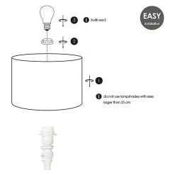 BAUHAUS Home Sweet Home Lampenfuß Woodi 40 W, Farbe: Vintage Weiß, Höhe: 38 Cm, Eckig 10 BAUHAUS Home Sweet Home Lampenfuß Woodi 40 W, Farbe: Vintage Weiß, Höhe: 38 Cm, Eckig -Bauhaus Home 12 317