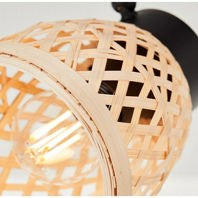 BAUHAUS Brilliant Elize Deckenstrahler 28 W, L X B X H: 10,5 X 50 X 18 Cm, Schwarz-matt/Bambus, E14, 3 Stk. 6 BAUHAUS Brilliant Elize Deckenstrahler 28 W, L X B X H: 10,5 X 50 X 18 Cm, Schwarz-matt/Bambus, E14, 3 Stk. – Bild 4