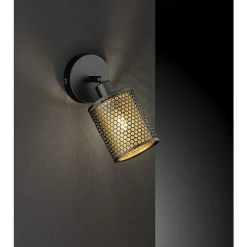 BAUHAUS WOFI Cheval Deckenstrahler 28 W, L X B X H: 10 X 18 X 22,5 Cm, Schwarz/Gold, E14, 1 Stk. -Bauhaus Home 12 3193