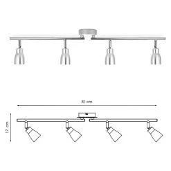 BAUHAUS Home Sweet Home LED-Wandstrahler Alba 5,8 W, L X B X H: 11,5 X 81 X 17 Cm, Aluminium, Warmweiß -Bauhaus Home 12 3200