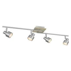 BAUHAUS Home Sweet Home LED-Deckenstrahler Drift 6 W, L X B X H: 12 X 80,5 X 17,5 Cm, Holz/ Silber, Warmweiß
