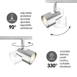 BAUHAUS Home Sweet Home LED-Deckenstrahler Drift 6 W, L X B X H: 12 X 80,5 X 17,5 Cm, Holz/ Silber, Warmweiß 11 BAUHAUS Home Sweet Home LED-Deckenstrahler Drift 6 W, L X B X H: 12 X 80,5 X 17,5 Cm, Holz/ Silber, Warmweiß -Bauhaus Home 12 3215