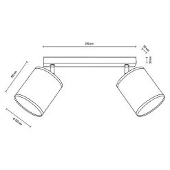BAUHAUS Spotlight Deckenstrahler Pearl Monster 25 W, L X B X H: 52 X 13 X 25 Cm, Geölte Eiche, Beige, E27 -Bauhaus Home 12 3251