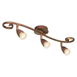 BAUHAUS Home Sweet Home LED-Deckenstrahler Curl 5,8 W, L X B X H: 11,5 X 55 X 14,5 Cm, Bronze, Warmweiß