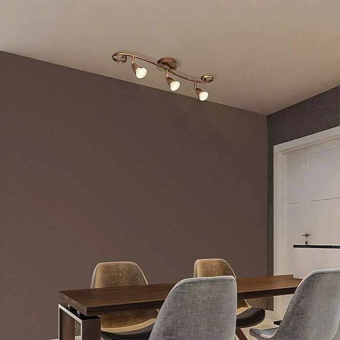 BAUHAUS Home Sweet Home LED-Deckenstrahler Curl 5,8 W, L X B X H: 11,5 X 55 X 14,5 Cm, Bronze, Warmweiß 4 BAUHAUS Home Sweet Home LED-Deckenstrahler Curl 5,8 W, L X B X H: 11,5 X 55 X 14,5 Cm, Bronze, Warmweiß – Bild 2