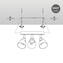 BAUHAUS Home Sweet Home LED-Deckenstrahler Aka 5,8 W, L X B X H: 19 X 19 X 13,5 Cm, Schwarz, Warmweiß -Bauhaus Home 12 3272