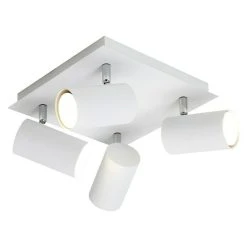 BAUHAUS Trio Leuchten Marley Deckenstrahler Rund 140 W, Weiß, GU10