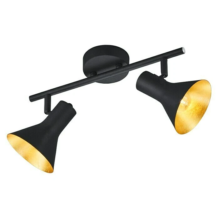 BAUHAUS Reality Leuchten Nina Deckenstrahler 80 W, L X B X H: 33 X 11 X 21 Cm, Schwarz, Schwarz, E14, 2 Stk. 3 BAUHAUS Reality Leuchten Nina Deckenstrahler 80 W, L X B X H: 33 X 11 X 21 Cm, Schwarz, Schwarz, E14, 2 Stk.