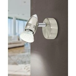BAUHAUS Eglo LED-Deckenstrahler MAGNUM-LED 3 W, Nickel-matt/Chrom, 1 Stk.