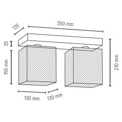 BAUHAUS Spotlight Deckenleuchte Norman Wood 25 W, L X B X H: 35 X 13,5 X 21 Cm, Geölte Eiche, Chrom, E27, 2 Stk. -Bauhaus Home 12 3353