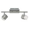 BAUHAUS Reality Leuchten Roubaix LED-Deckenstrahler 8 W, L X B X H: 9 X 34 X 14,5 Cm, Nickel-matt, Warmweiß, 2 Stk. -Bauhaus Home 12 3362