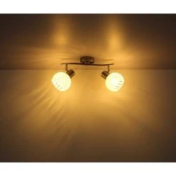 BAUHAUS Globo Deckenstrahler Willy 80 W, L X B X H: 36 Cm X 19 Cm X 192 Mm, Nickel Matt, E27 -Bauhaus Home 12 3375