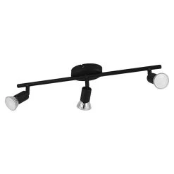 BAUHAUS Eglo LED-Deckenstrahler BUZZ-LED 9 W, Schwarz, 3 Stk.