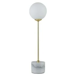 Alternative view of BAUHAUS Paulmann Neordic Tischleuchte Rund Moa 10 W, Ø X H: 100 Mm X 40 Cm, Gold, G9