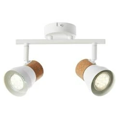 BAUHAUS Brilliant Moka Deckenstrahler 10 W, L X B X H: 8 X 30 X 16 Cm, Weiß, GU10, 2 Stk. -Bauhaus Home 12 3411