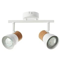 BAUHAUS Brilliant Moka Deckenstrahler 10 W, L X B X H: 8 X 30 X 16 Cm, Weiß, GU10, 2 Stk. -Bauhaus Home 12 3413