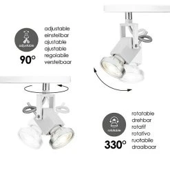 BAUHAUS Home Sweet Home LED-Deckenstrahler Cali 5,8 W, L X B X H: 11,5 X 81,5 X 16,5 Cm, Aluminium, Warmweiß -Bauhaus Home 12 3422