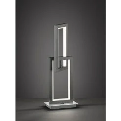 BAUHAUS WOFI Muriel LED-Tischleuchte 11 W, L X B X H: 16 X 10 X 44 Cm, Dunkelgrau, Warmweiß