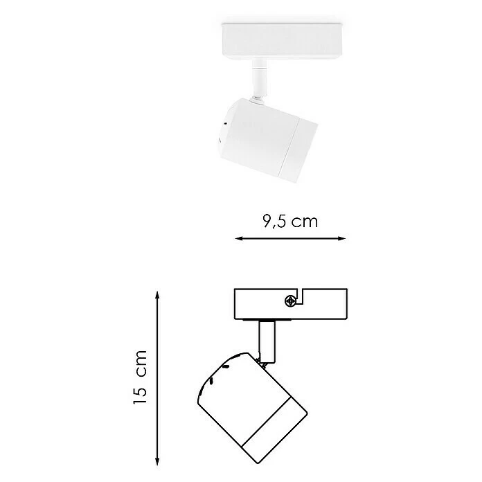 BAUHAUS Home Sweet Home LED-Wandstrahler Manu 5,8 W, L X B X H: 9,5 X 9,5 X 15 Cm, Sandweiß, Warmweiß 8 BAUHAUS Home Sweet Home LED-Wandstrahler Manu 5,8 W, L X B X H: 9,5 X 9,5 X 15 Cm, Sandweiß, Warmweiß – Bild 6