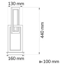BAUHAUS WOFI Muriel LED-Tischleuchte 11 W, L X B X H: 16 X 10 X 44 Cm, Dunkelgrau, Warmweiß 9 BAUHAUS WOFI Muriel LED-Tischleuchte 11 W, L X B X H: 16 X 10 X 44 Cm, Dunkelgrau, Warmweiß -Bauhaus Home 12 346