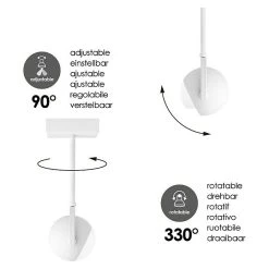 BAUHAUS Home Sweet Home LED-Deckenstrahler Nop 5,8 W, L X B X H: 9,5 X 9,5 X 24 Cm, Sandweiß, Warmweiß -Bauhaus Home 12 3472