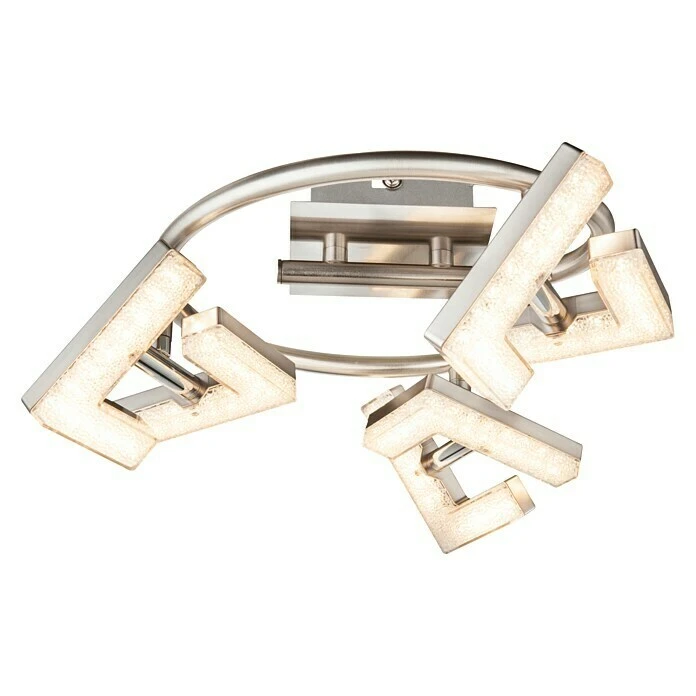 BAUHAUS Tween Light LED-Deckenleuchte Square Crystal 12 W, Nickel Matt, Warmweiß 4 BAUHAUS Tween Light LED-Deckenleuchte Square Crystal 12 W, Nickel Matt, Warmweiß – Bild 2